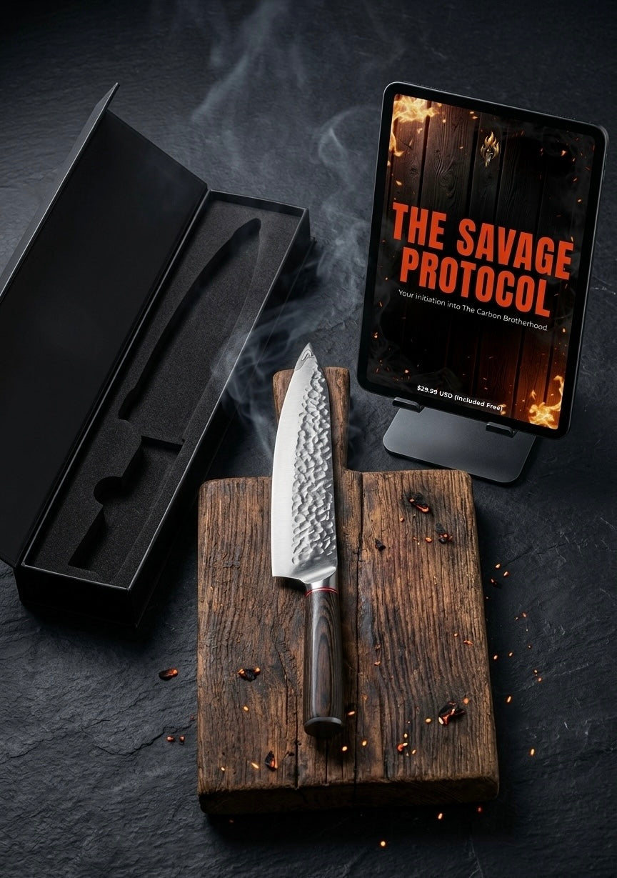 Carbon Savage™ Hammered Chef Knife