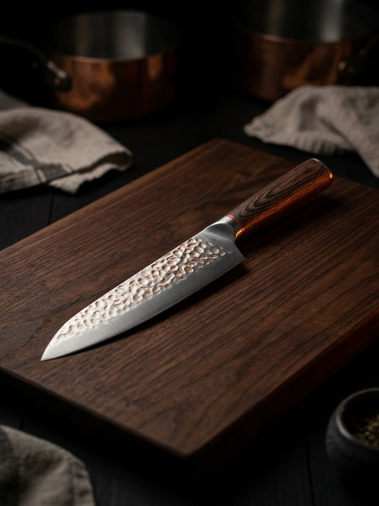 Carbon Savage™ Hammered Chef Knife